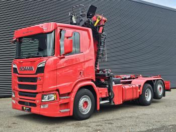 Scania R520 V8 6x2/4 / EPSILON CRANE + HOOKLIFT